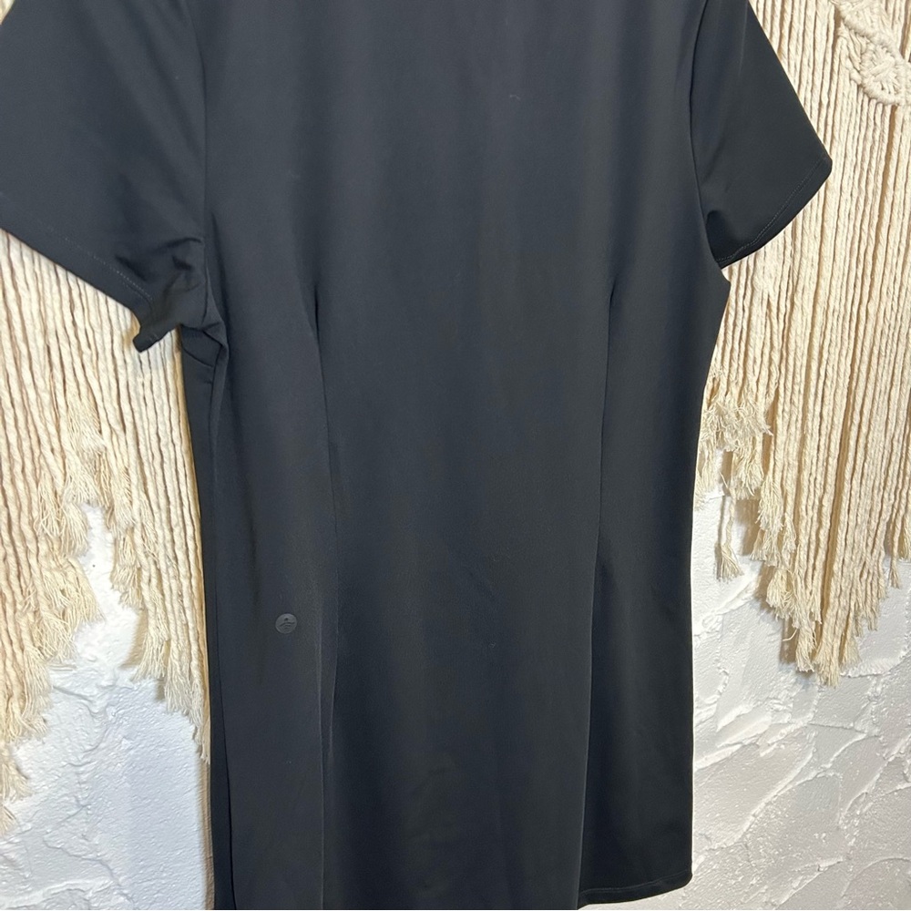 NEW HALARA Round Neck Short Sleeve Solid Mini Casaul Tee Dress Size Small - Picture 11 of 13